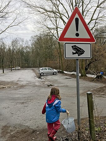 Amphibienschutz am Schwalmweg